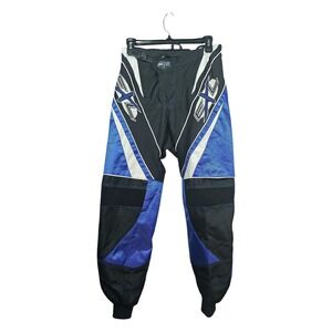 EXL Y2K Motocross BMX Racing Riding Pants Blue Black Moto Gear Men's 28